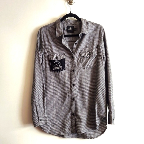 Volcom Houndstooth longsleeve shirt - Picture 1 of 5